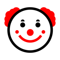 emoticon de palhaço fofo png