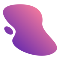 abstrakte Gradienten-Blob-Form png