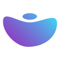 Abstract Gradient Blob Shape png