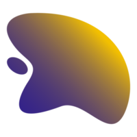 abstrakte Gradienten-Blob-Form png