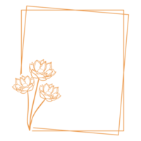 Minimalist Floral Frame png