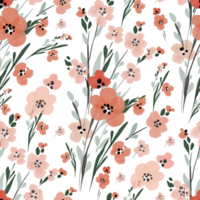 seamless pattern with tender pink small flowers. png