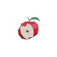 3d icono de fruta aislado png