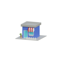 3d isolado edifício bonito e único png