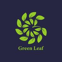 Leaves Eco Logo design vector template. Organic Natural Garden Park Logotype concept icon