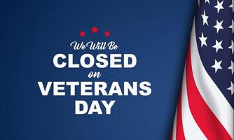 Veterans day Background Design. Greeting Card, Banner, Poster. Vector Illustration.