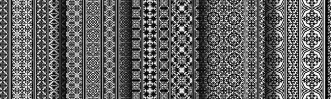 traditional ethnic background pattern set collection for business vector