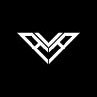 AVA letter logo creative design with vector graphic, AVA simple and modern logo in triangle shape.
