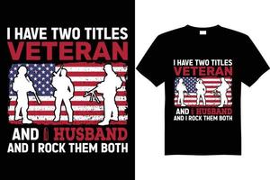 veteran t shirt design vector husband dad