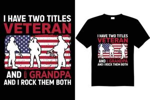 veteran t shirt design vector grandpa dad