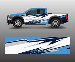 abstract Racing graphic background vector for offroad vehicle wrap design vector