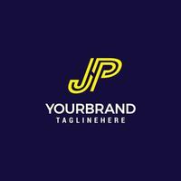 J P JP Initial Letter Logo design vector template Graphic Alphabet Symbol for Corporate Business Identity