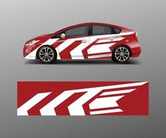 Car wrap decal design vector. Graphic abstract racing designs for vehicle, rally, race, adventure template design vector