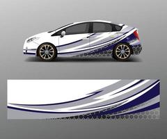 Car wrap decal design vector. Graphic abstract racing designs for vehicle, rally, race, adventure template design vector