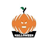 Halloween Logo Badges  or Labels Pumpkin Ghost vector