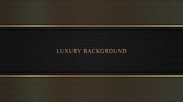 Elegant luxury dark black background with diagonal gold lines element and diagonal line texture vector