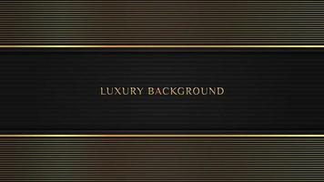 Elegant luxury dark black background with diagonal gold lines element and diagonal line texture vector