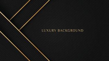 Elegant luxury dark black background with diagonal gold lines element and diagonal line texture vector