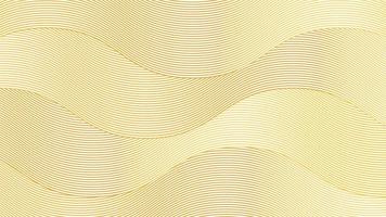 fondo marrón claro de lujo abstracto con textura de línea ondulada dorada vector