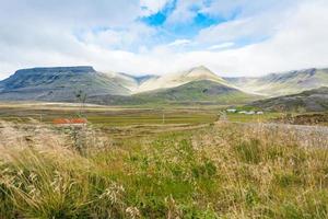 icelandic rural scenic in Iceland in september photo