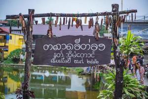 kanchanaburi.Thailand-1 July 2017Etong market at Etong village the hidden village in the mist at kanchanaburi city Thailand.Pilok mine The Old mine near the Thai-Myanmar border photo