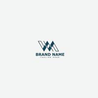 WM Logo Design Template Vector Graphic Branding Element.