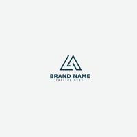 LA Logo Design Template Vector Graphic Branding Element.