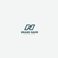 FN Logo Design Template Vector Graphic Branding Element.