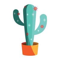 cactu houseplant in pot vector