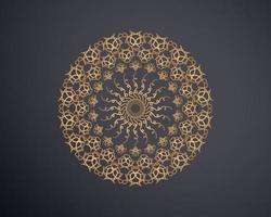 fondo de mandala ornamental de lujo mandala de oro colorido vector