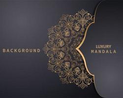 Luxury ornamental mandala background colorful gold mandala vector