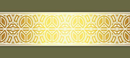 Elegant golden ornamental border template vector