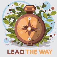 Artistic Object Illustration Lead The Way vector