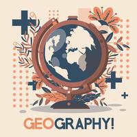 objeto artístico ilustración geografía vector