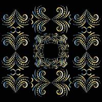 Decorative frames, Retro ornamental frame, Vintage rectangle ornaments and ornate border vector