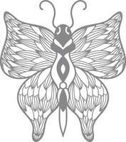 butterfly coloring page for kids vector