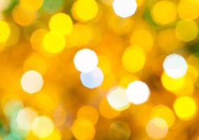 yellow and green flickering Christmas lights photo