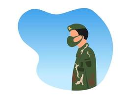 happy army day flat design vector