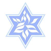 Hebrew David stars. Happy Hanukkah concept. vector