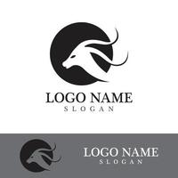 Goat logo template vector icon