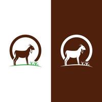 Goat logo template vector icon