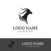 Goat logo template vector icon