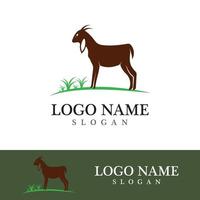 Goat logo template vector icon