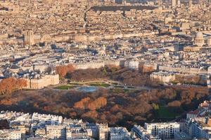 vista superior de París foto