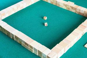 starting position of mahjong board game photo