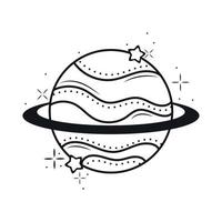 jupiter planet minimalist tattoo vector