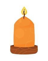 diwali ceremony wooden candle vector