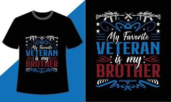 camiseta del día de los veteranos vector
