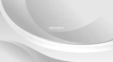 Abstract white curve background vector