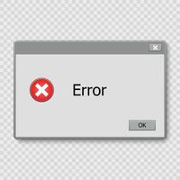 advertencia del sistema operativo de ventana. vector